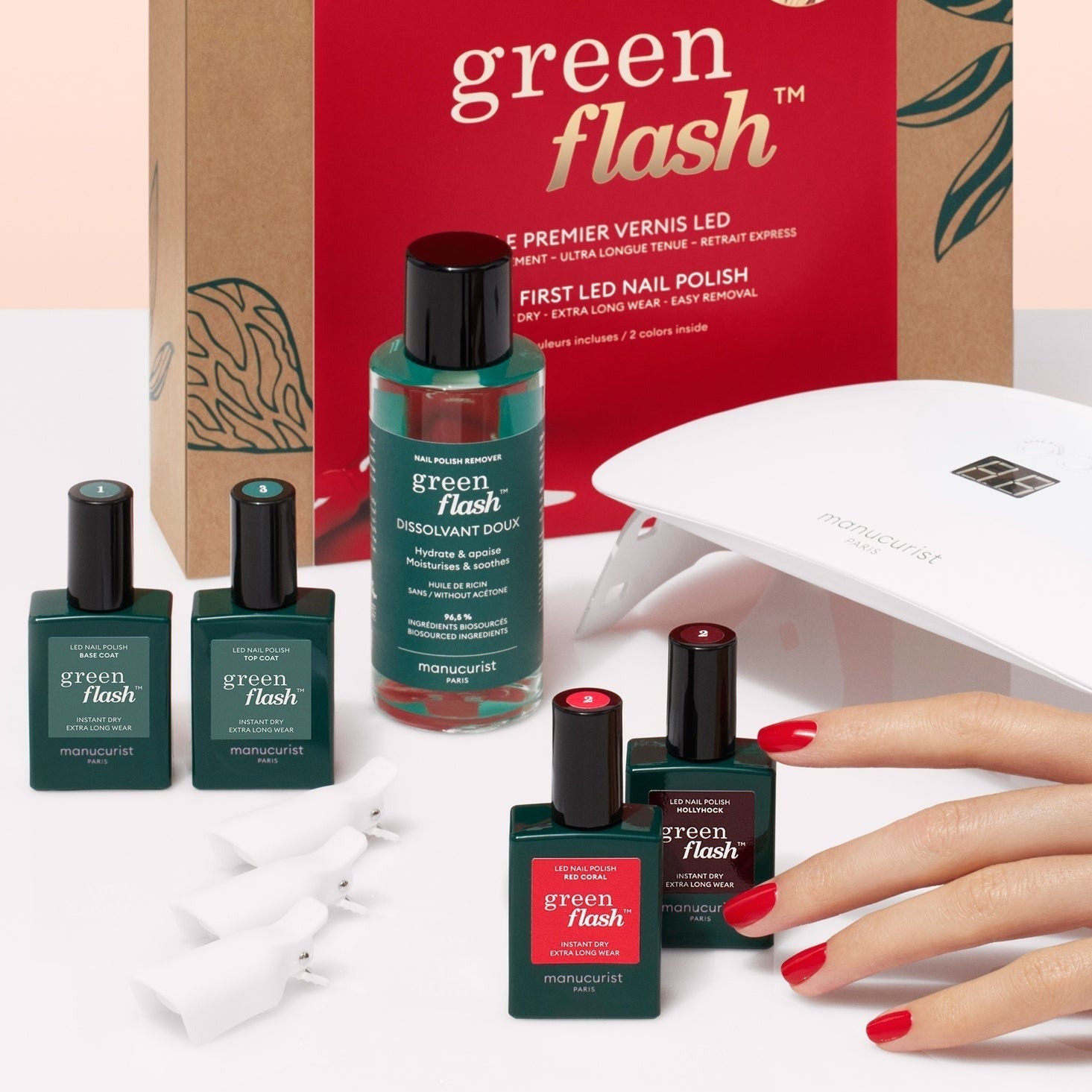 Coffret Green Flash Manucurist - Red Cherry & Hortencia