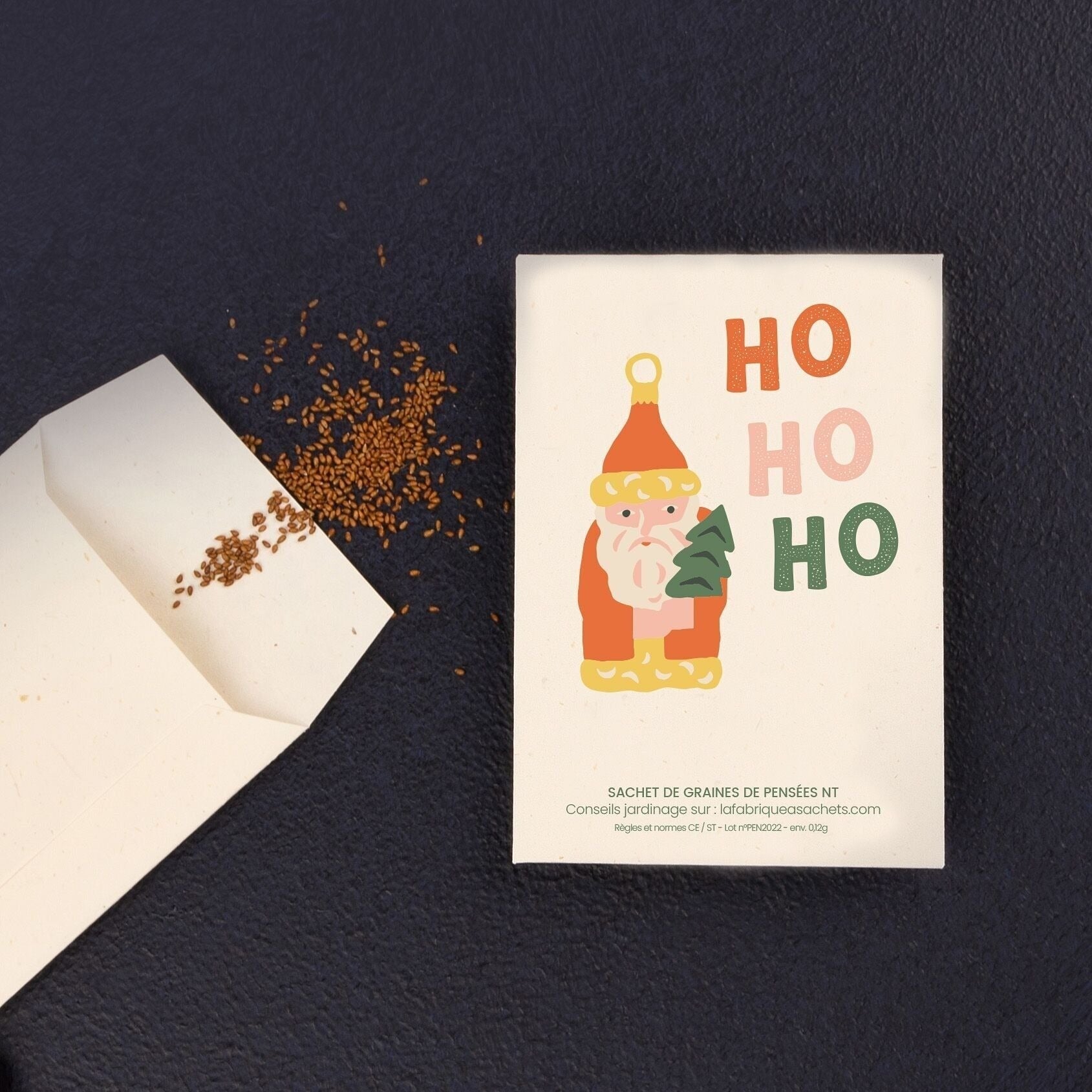 Sachet de graines de Pensées La Fabrique à Sachets - Ho Ho Ho