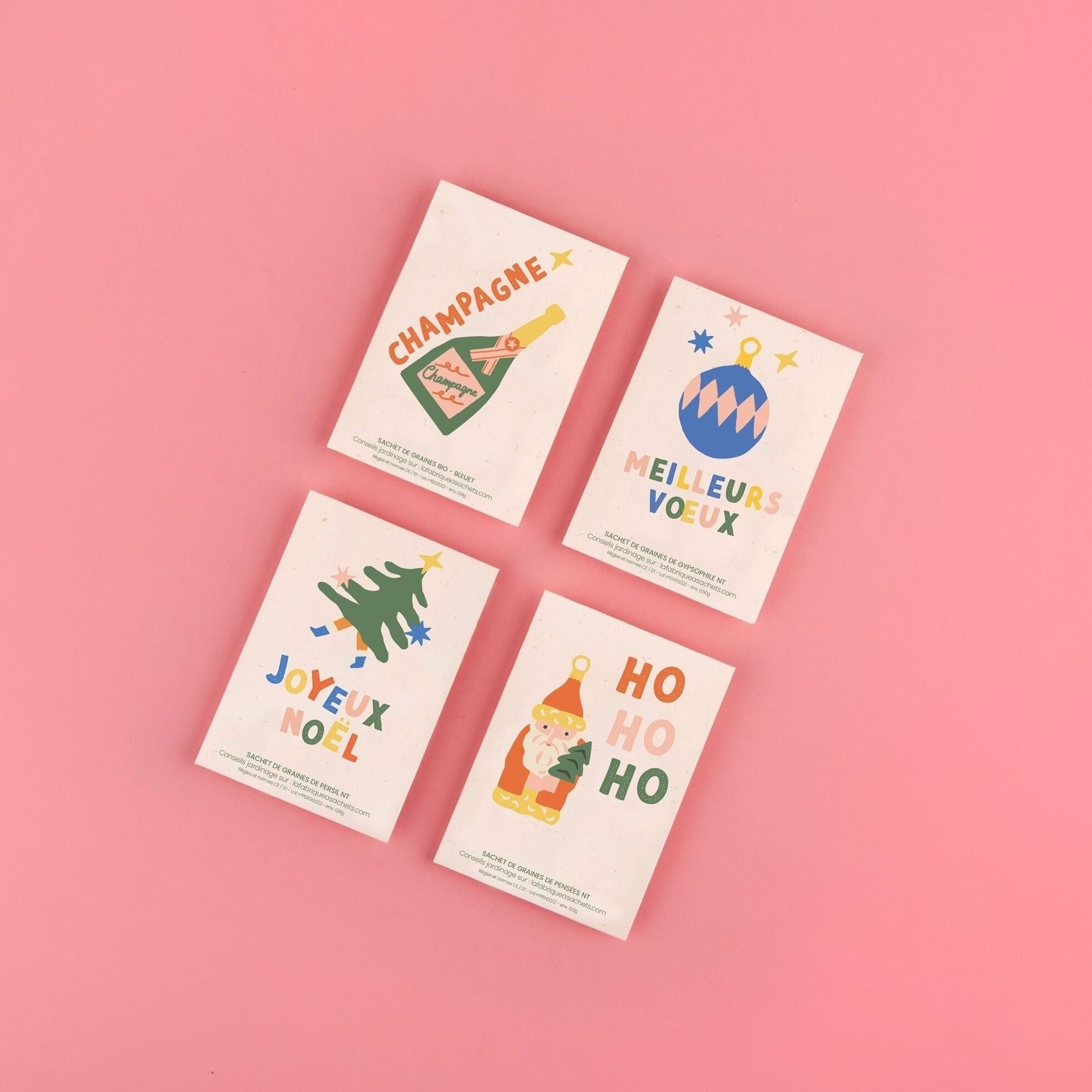 Sachet de graines de Pensées La Fabrique à Sachets - Ho Ho Ho