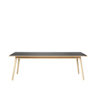 Table à manger FDB Møbler 220 x 95 cm- C35C Chêne vernis, Noir