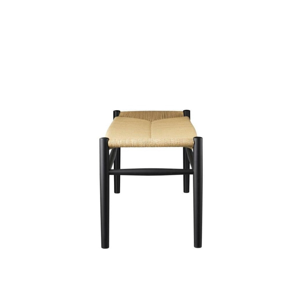 Banc en bois et tissage FDB Møbler - J83B Hêtre laqué noir