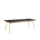 Table à manger FDB Møbler 220 x 95 cm- C35C Chêne vernis, Gris foncé