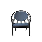 Fauteuil en chêne Jørna FDB Møbler - J166 Noir, Bleu foncé