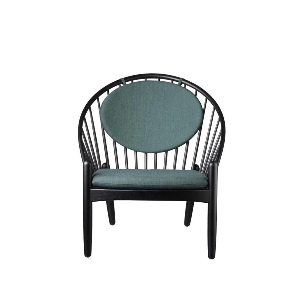 Fauteuil en chêne Jørna FDB Møbler - J166 Noir, Vert foncé