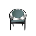 Fauteuil en chêne Jørna FDB Møbler - J166 Noir, Vert foncé