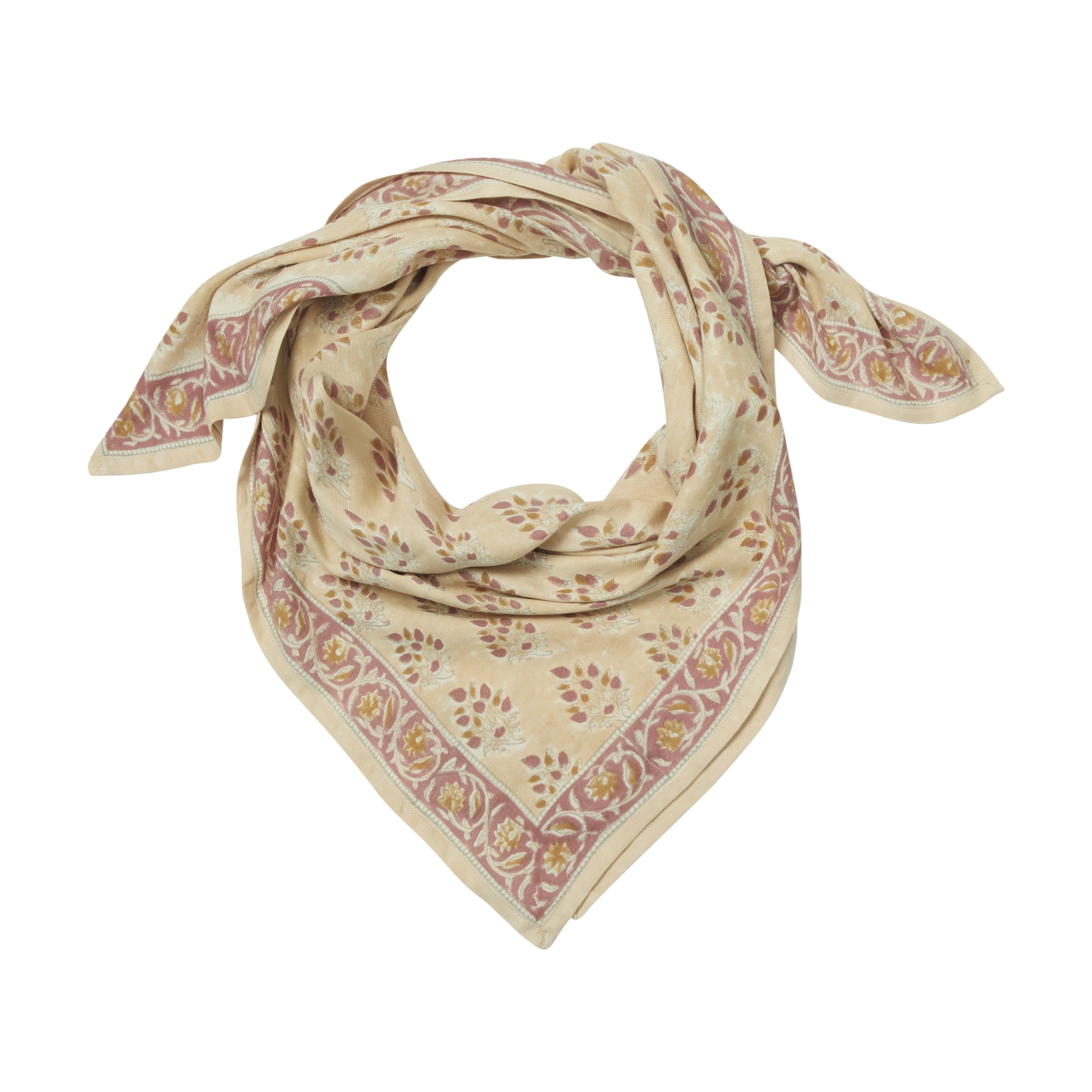 Grand Foulard Indien Bonheur du Jour - Pondichery Nude