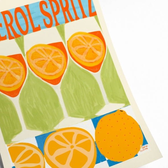 Affiche PSTR Studio- Elin PK, Classic Aperol Spritz