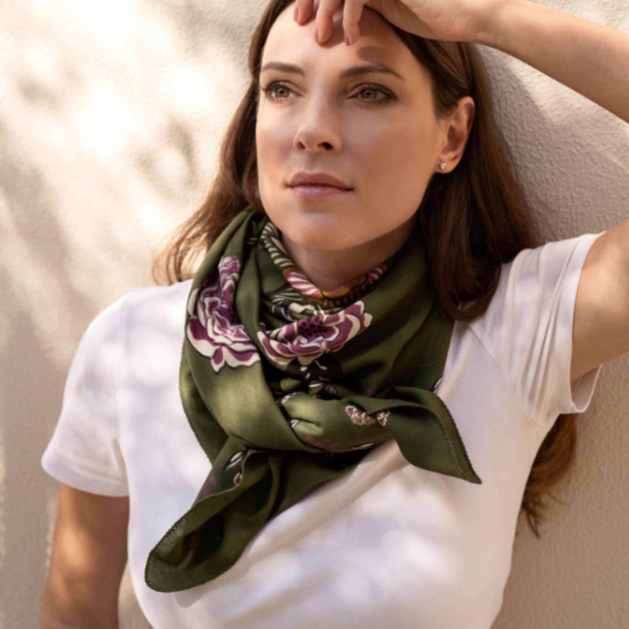 Bindi Atelier, Grand Foulard Indien - Mindi Khaki