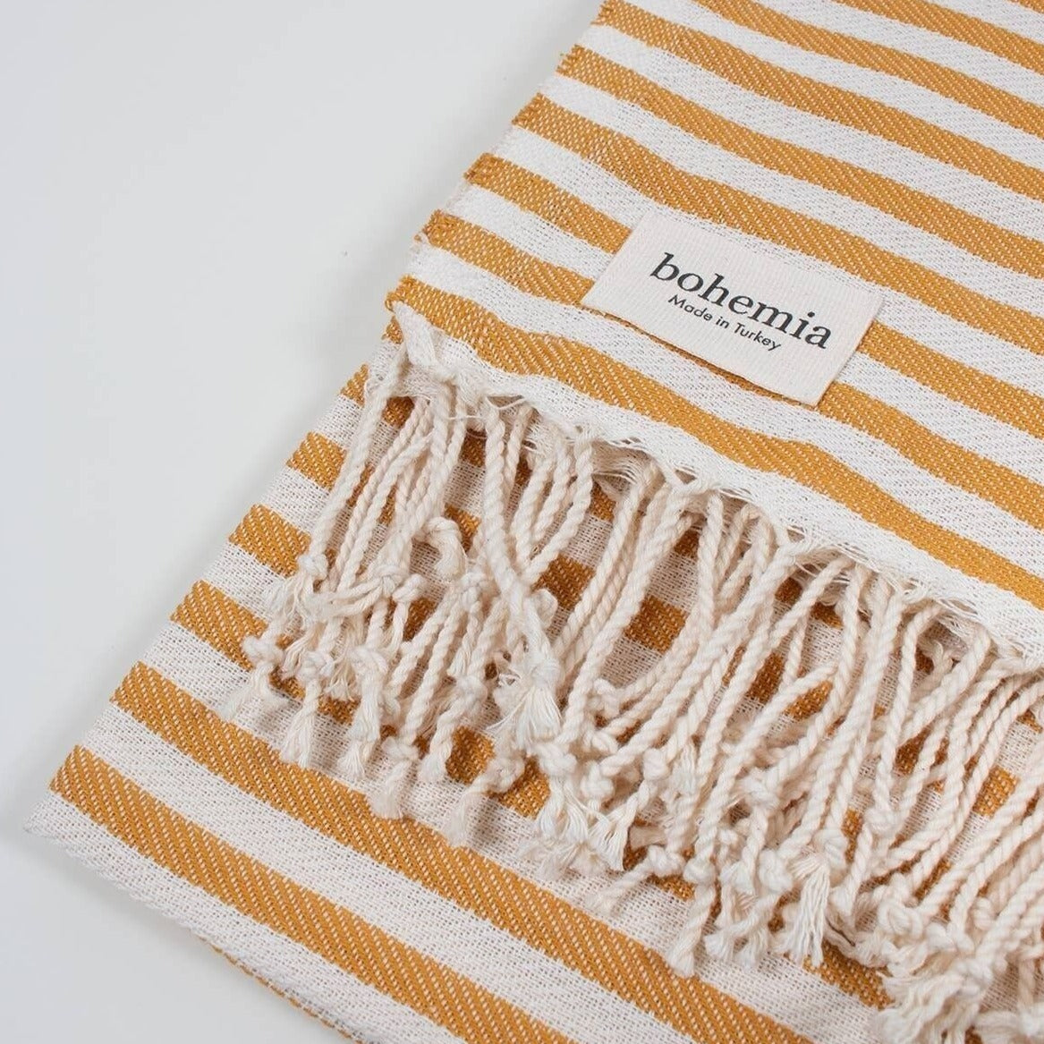 Bohemia, Fouta Sorento 100 x180 cm - Moutarde