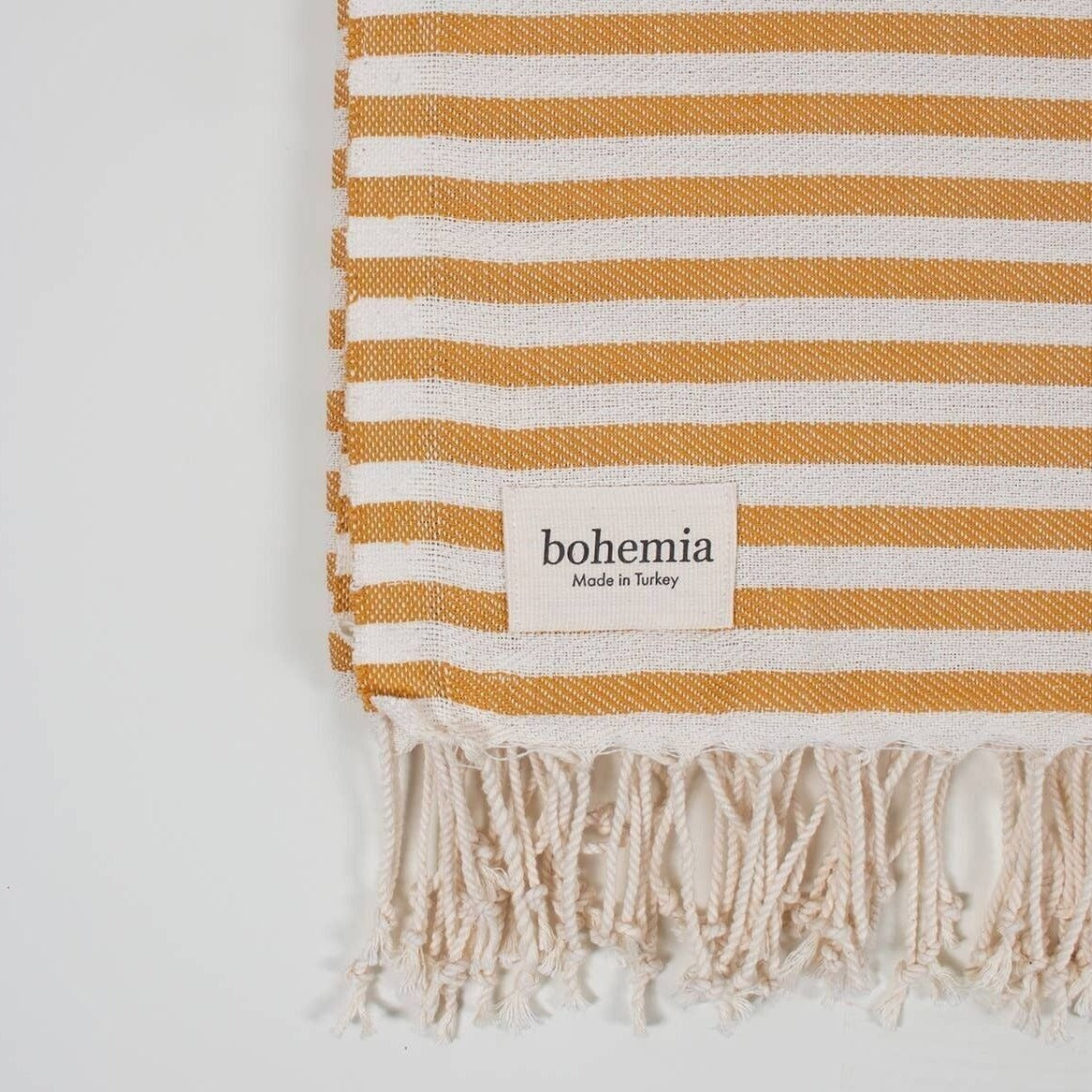 Bohemia, Fouta Sorento 100 x180 cm - Moutarde