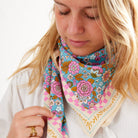 Bonheur du jour, Grand Foulard -  Amaia turquoise