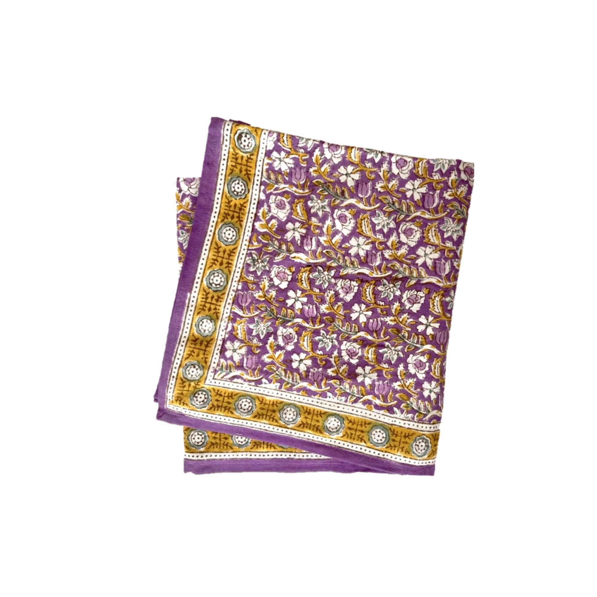 Bonheur du jour, Grand Foulard Indien - Absynthe Violet