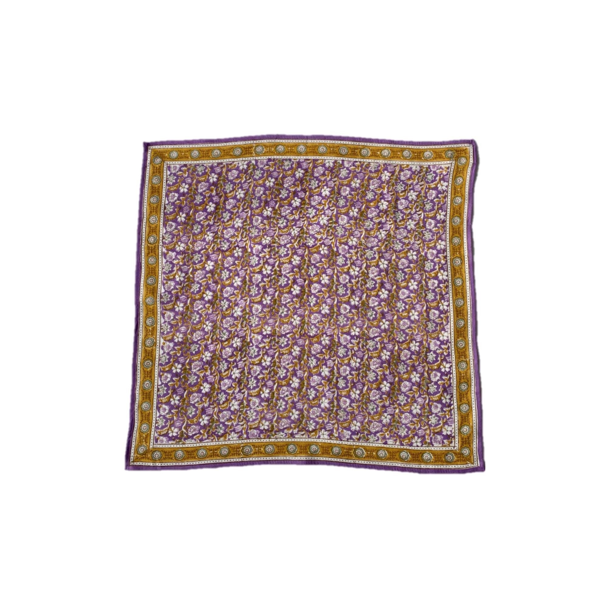 Bonheur du jour, Grand Foulard Indien - Absynthe Violet