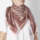 Bonheur du jour, Grand Foulard Indien - Lucette Pink