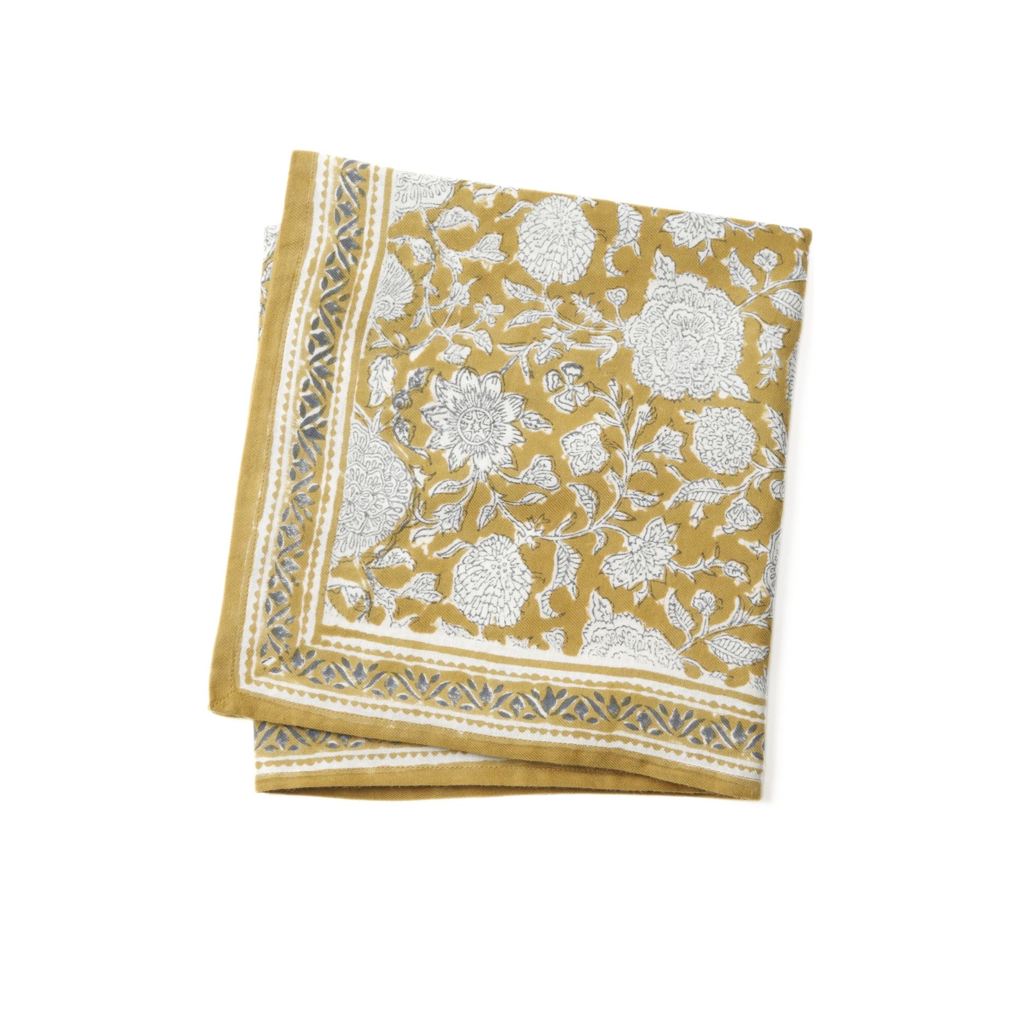 Bonheur du jour, Grand Foulard Indien - Tupia Absynthe