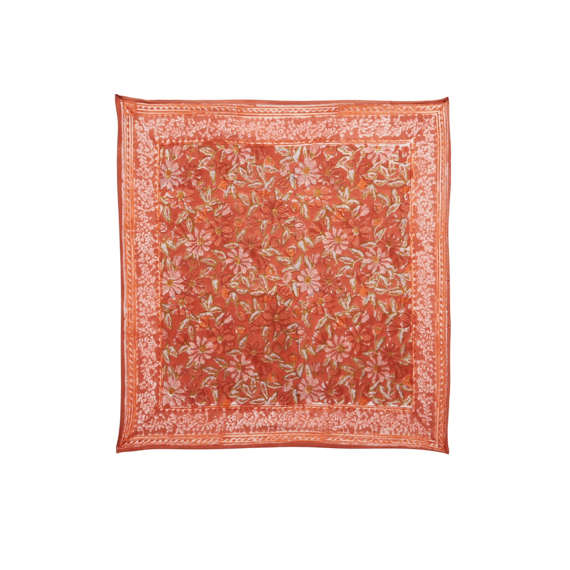 Bonheur du jour, Petit Foulard- Meera terracotta