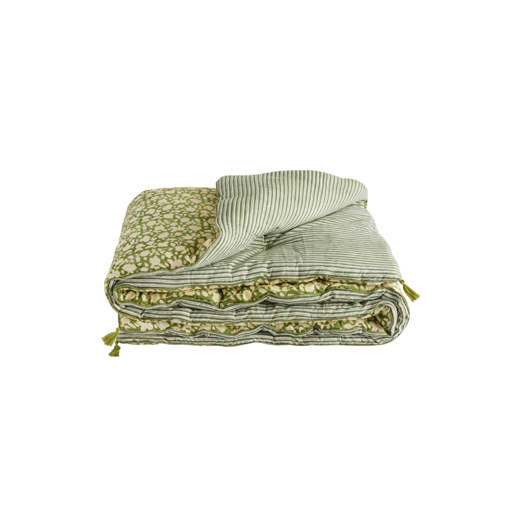 Bonheur du jour, Sur-matelas 200x90  - Jaya Vert