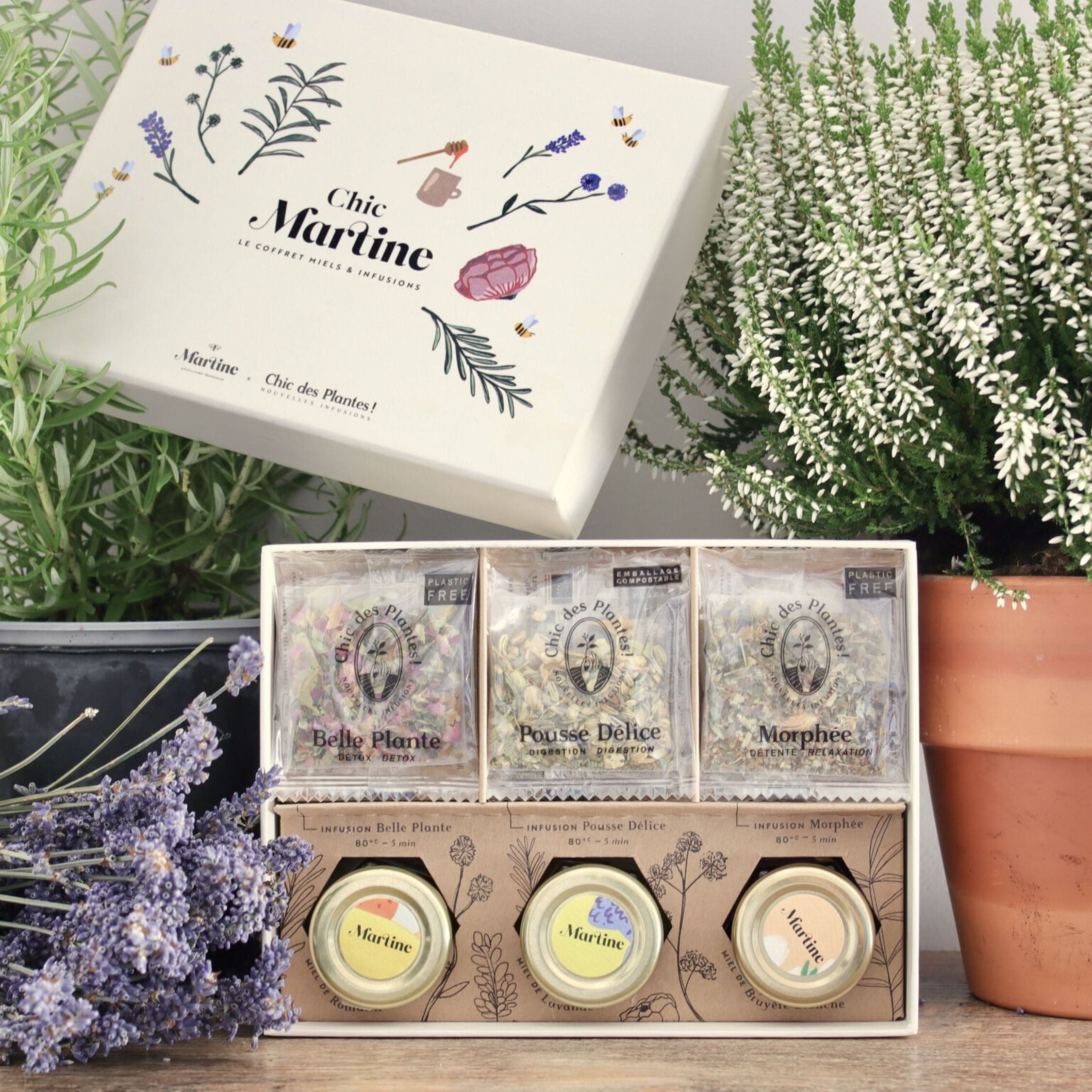 Chic Martine, Coffret - Infusions &  Miels