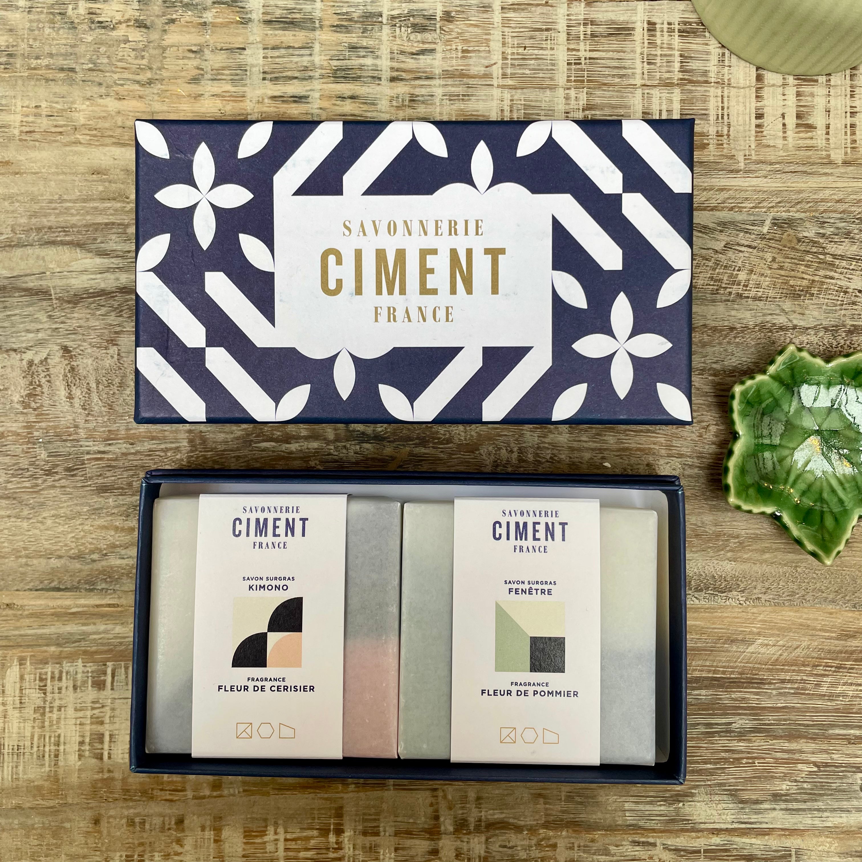 Ciment Paris, Coffret de 2 savons surgras - Kimono | Fenêtre