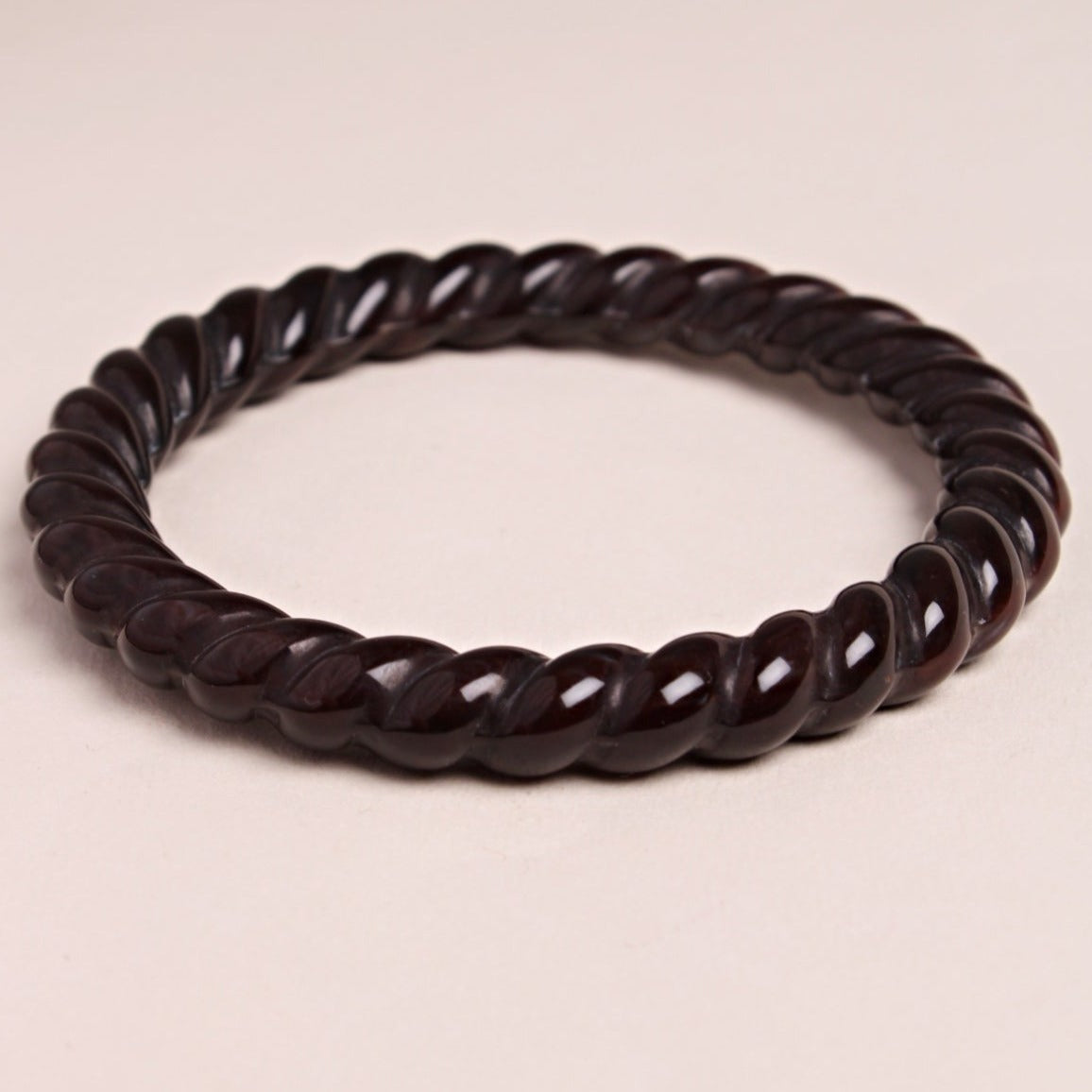 Bracelet Jonc Waekura -  Torsade  Cacao