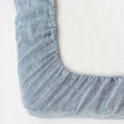 Drap housse en lin Magic Linen - Bleu