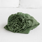 Drap housse en lin Magic Linen - Forest green