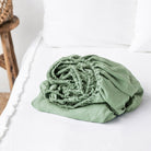 Drap housse en lin Magic Linen -  Matcha green