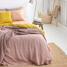 Drap housse en lin Magic Linen - Peach