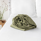 Drap housse en lin Magic Linen - Sage