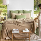 Drap housse en lin Magic Linen - Sage