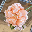 Flowrette, Pivoine de jardin en papier - Orange Corail