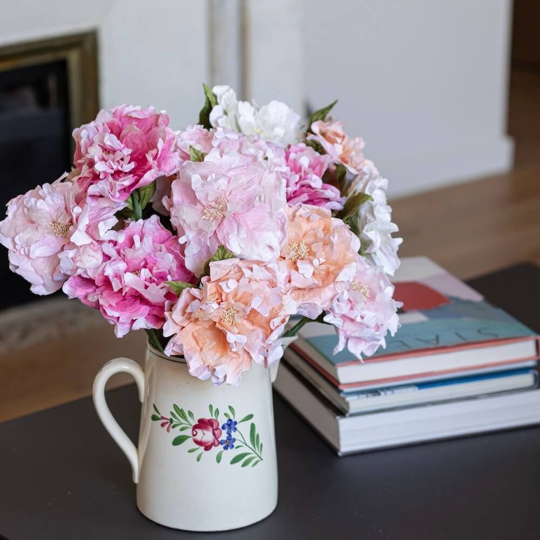 Flowrette, Pivoine de jardin en papier - Rose pâle