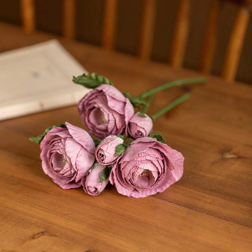 Flowrette, Rose Queen en papier - Mauve