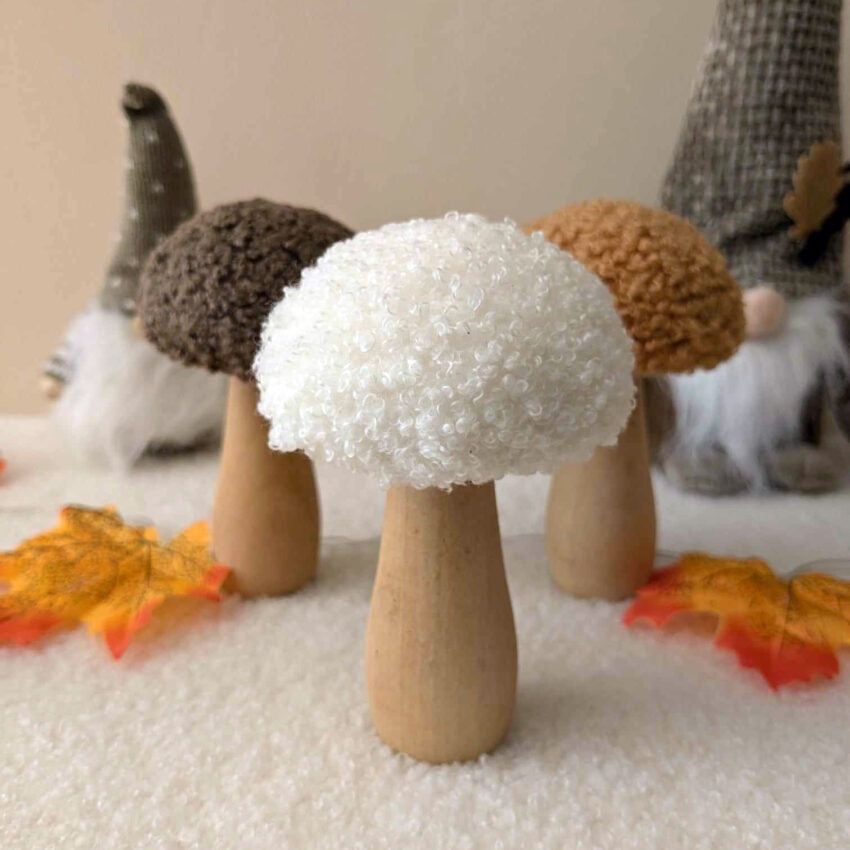 Gainsborough Giftware, Champignons - Sherpa Blanc