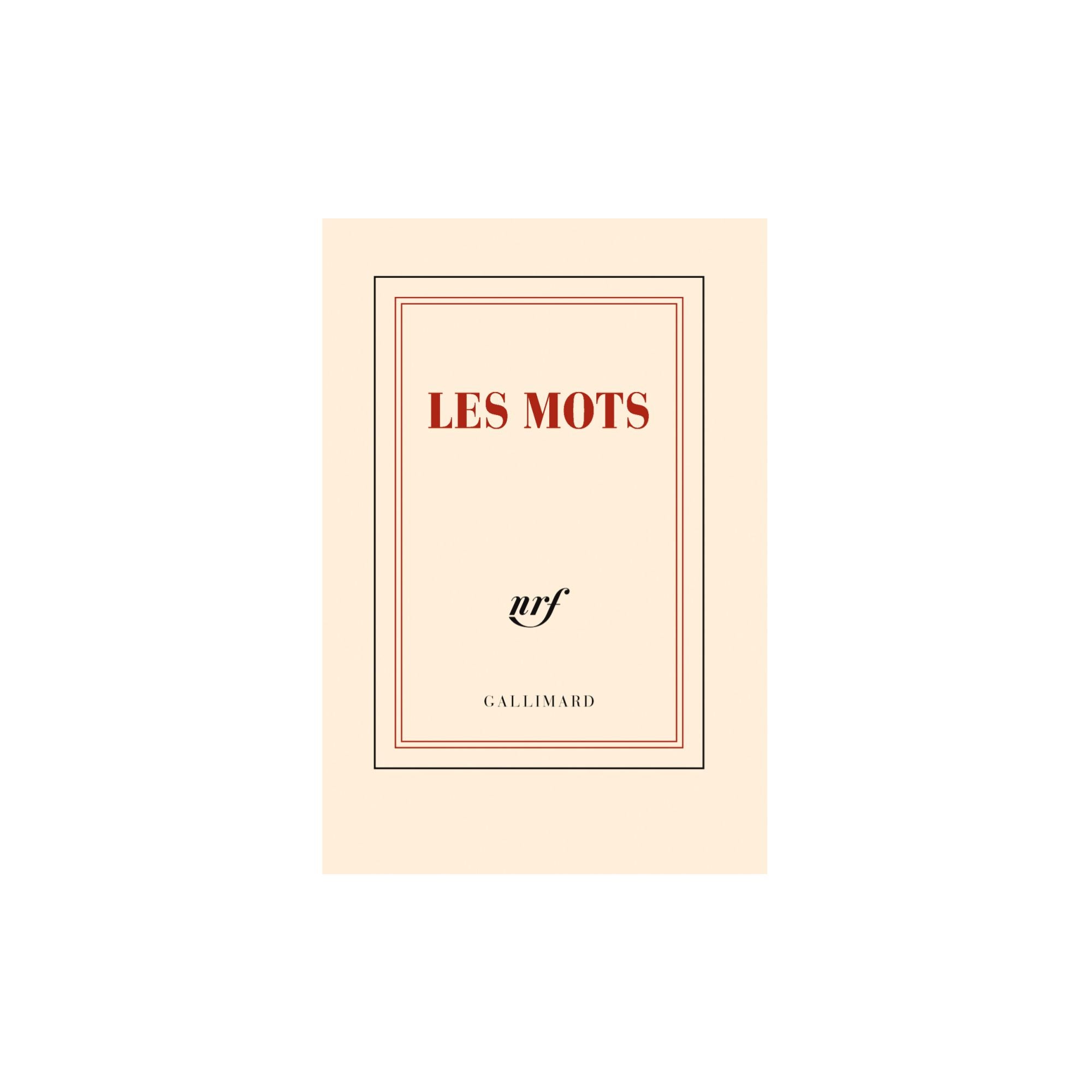 Gallimard, Carnet de poche- Les Mots