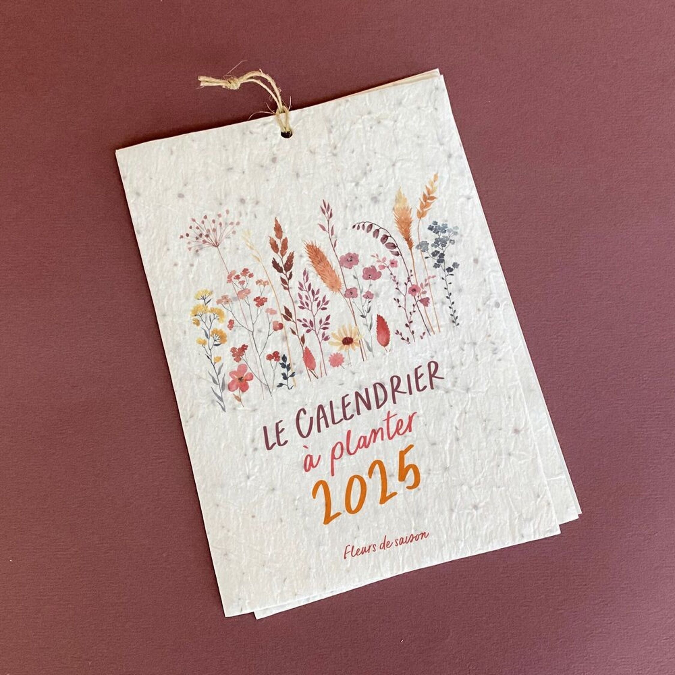 Growing Paper, Calendrier à planter 2025 - Fleurs de Saison