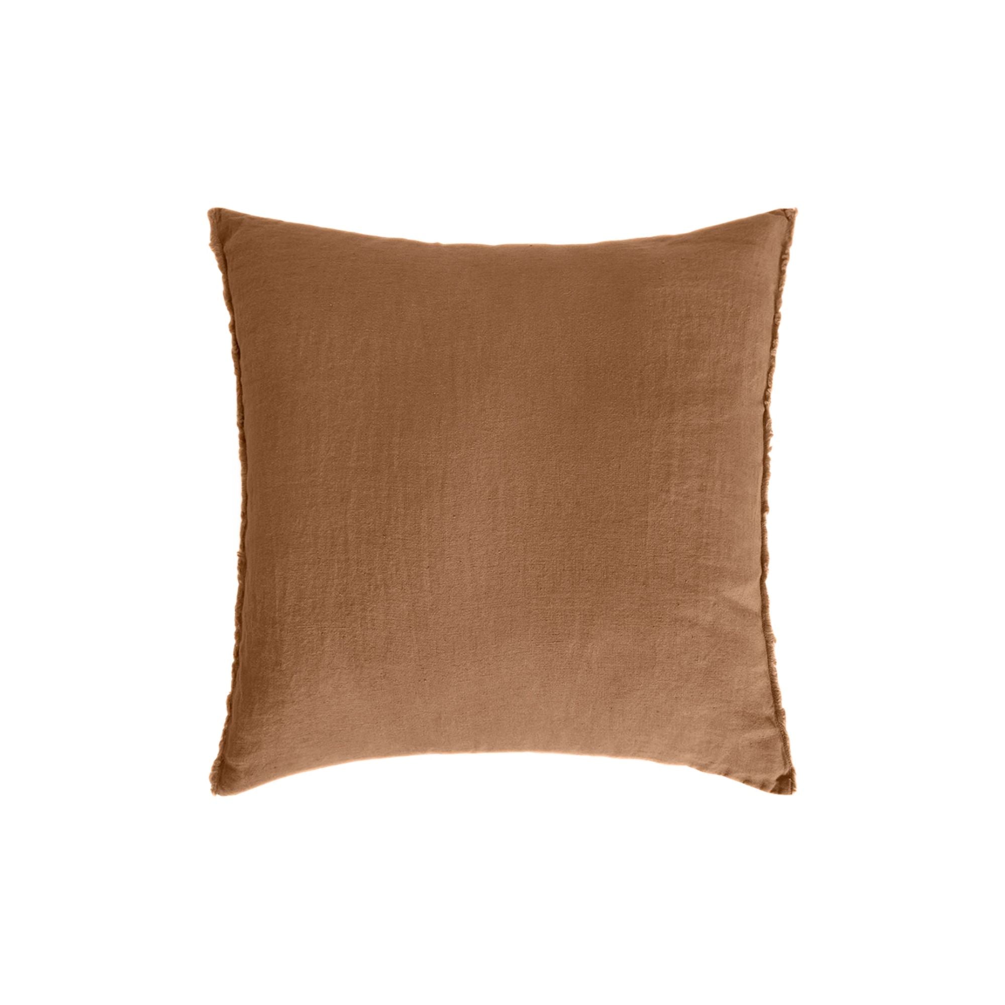 Housse de coussin Haomy - Viti Tabac - Carré 45 x 45 cm