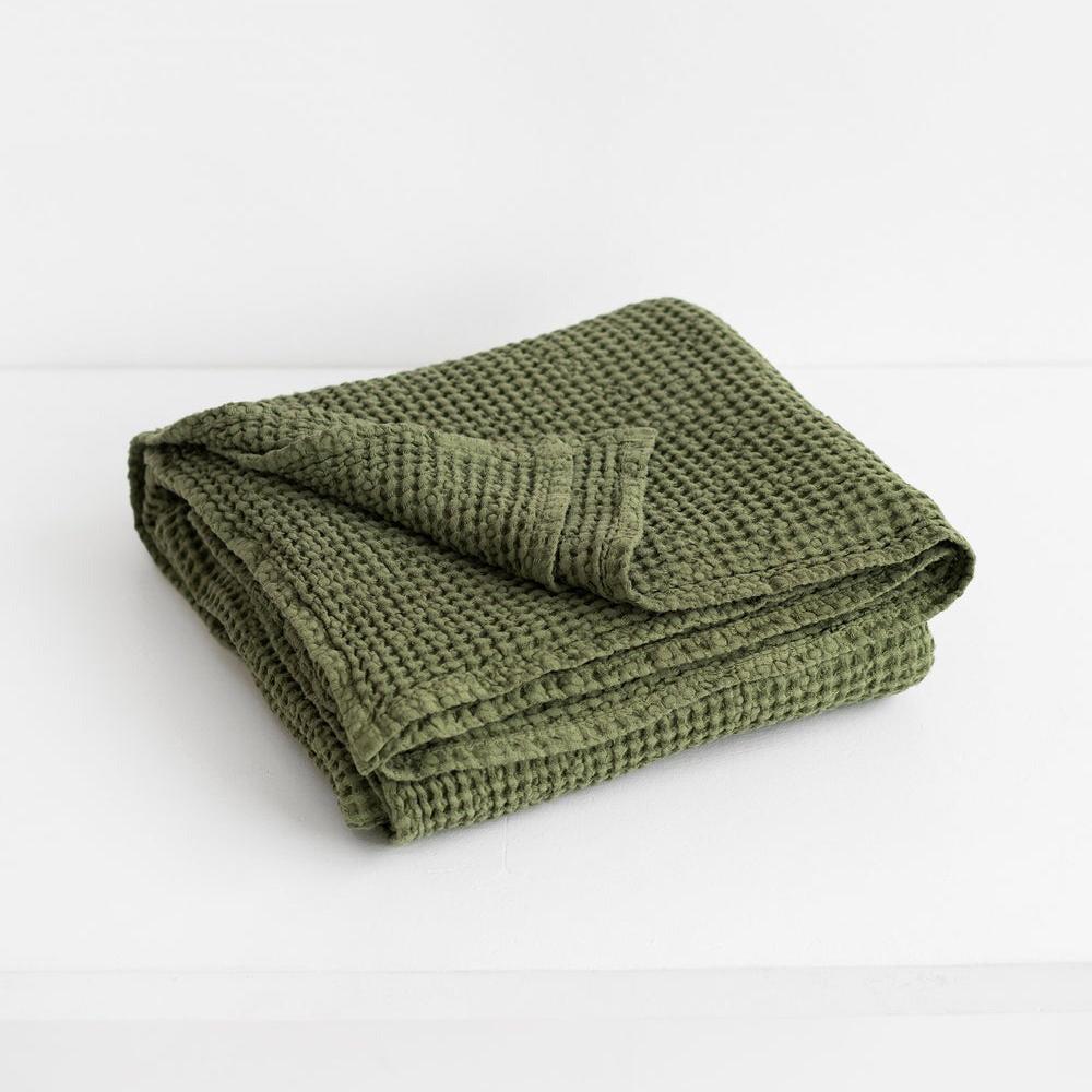 Magic Linen, Couverture gaufrée - Forest Green