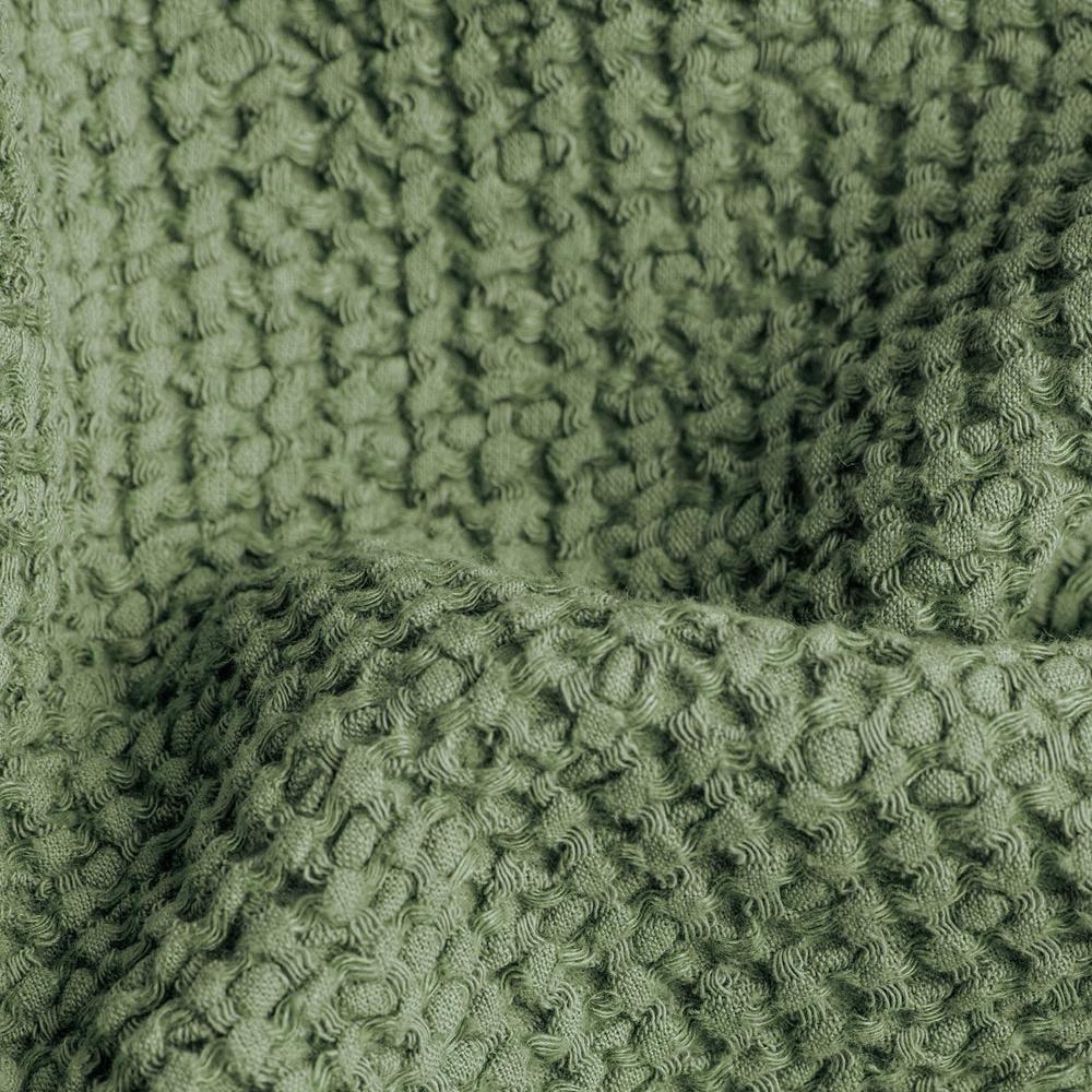 Magic Linen, Couverture gaufrée - Forest Green