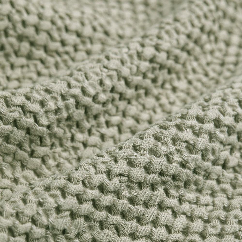 Magic Linen, Grande couverture gaufrée - Vert pistache