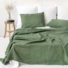 Magic Linen, Taie d'oreiller en lin - Forest green