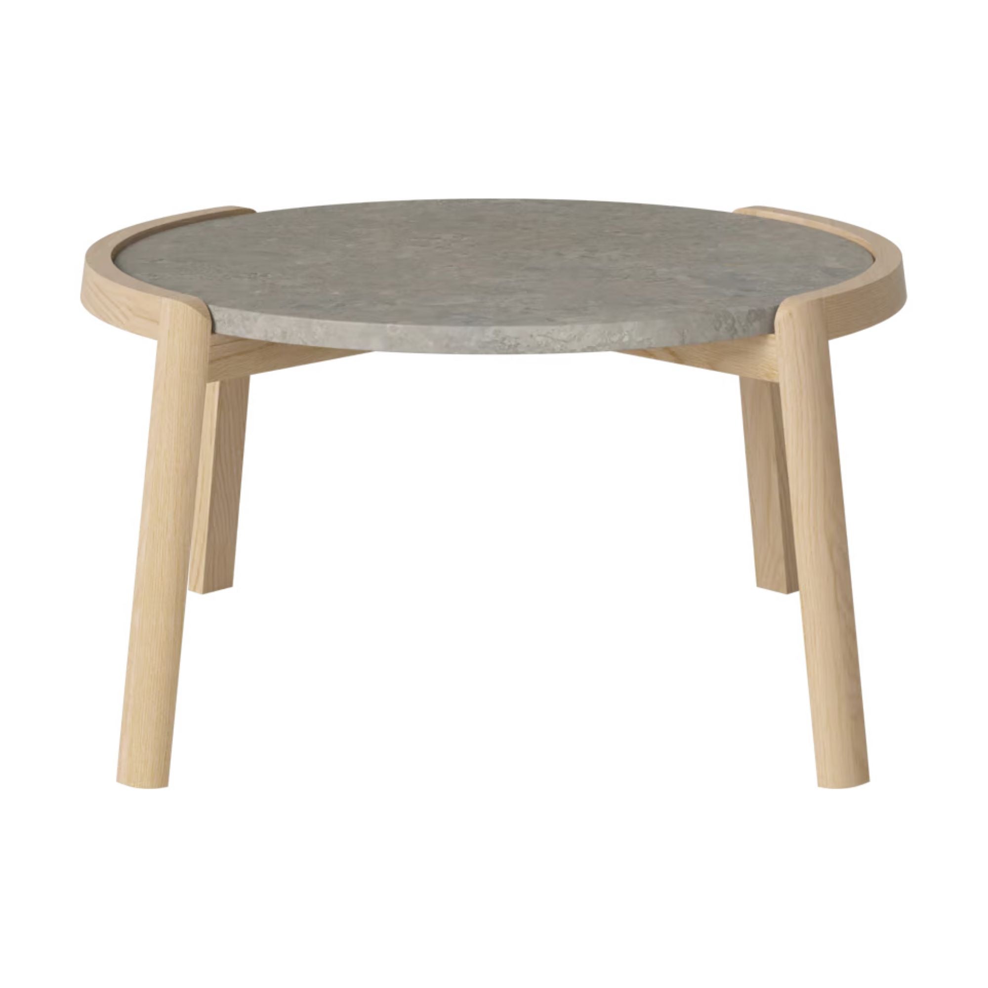 Table basse Bolia MIX - Marbre Grigio Bottarga Ø65 cm