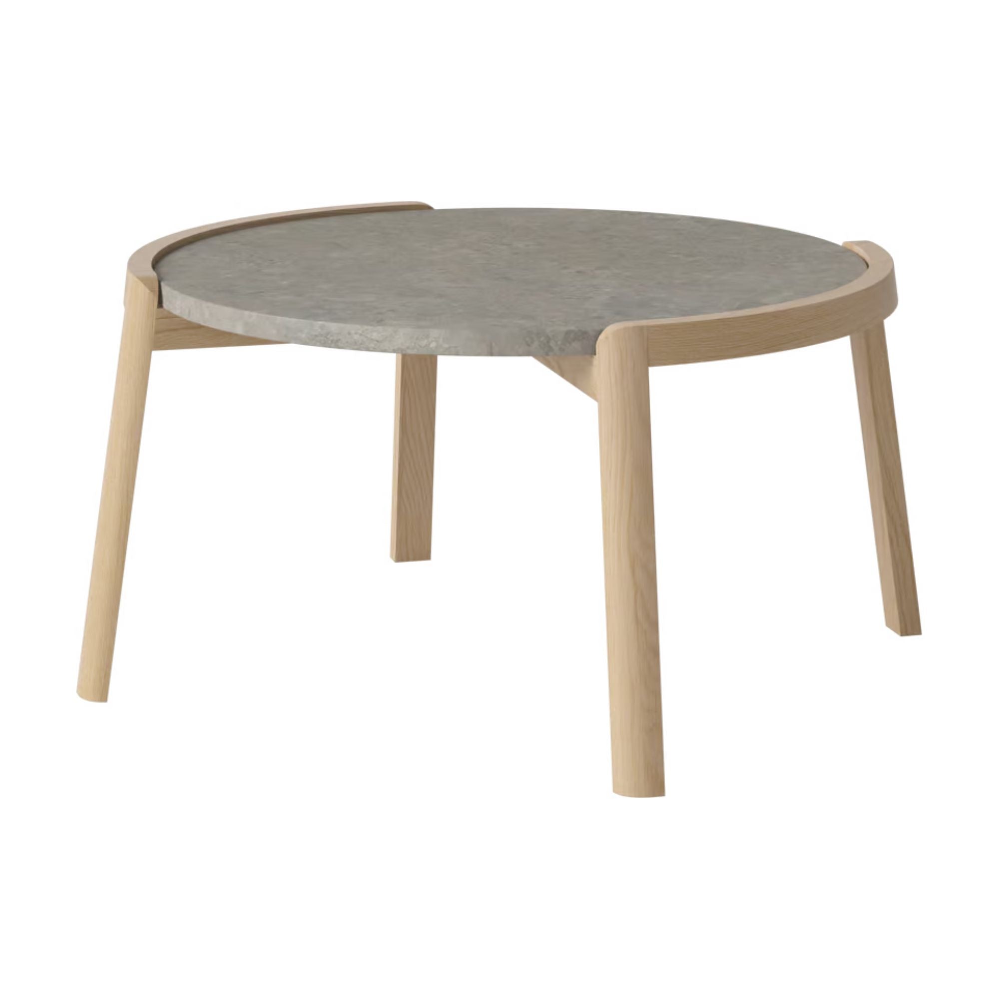 Table basse Bolia MIX - Marbre Grigio Bottarga Ø65 cm