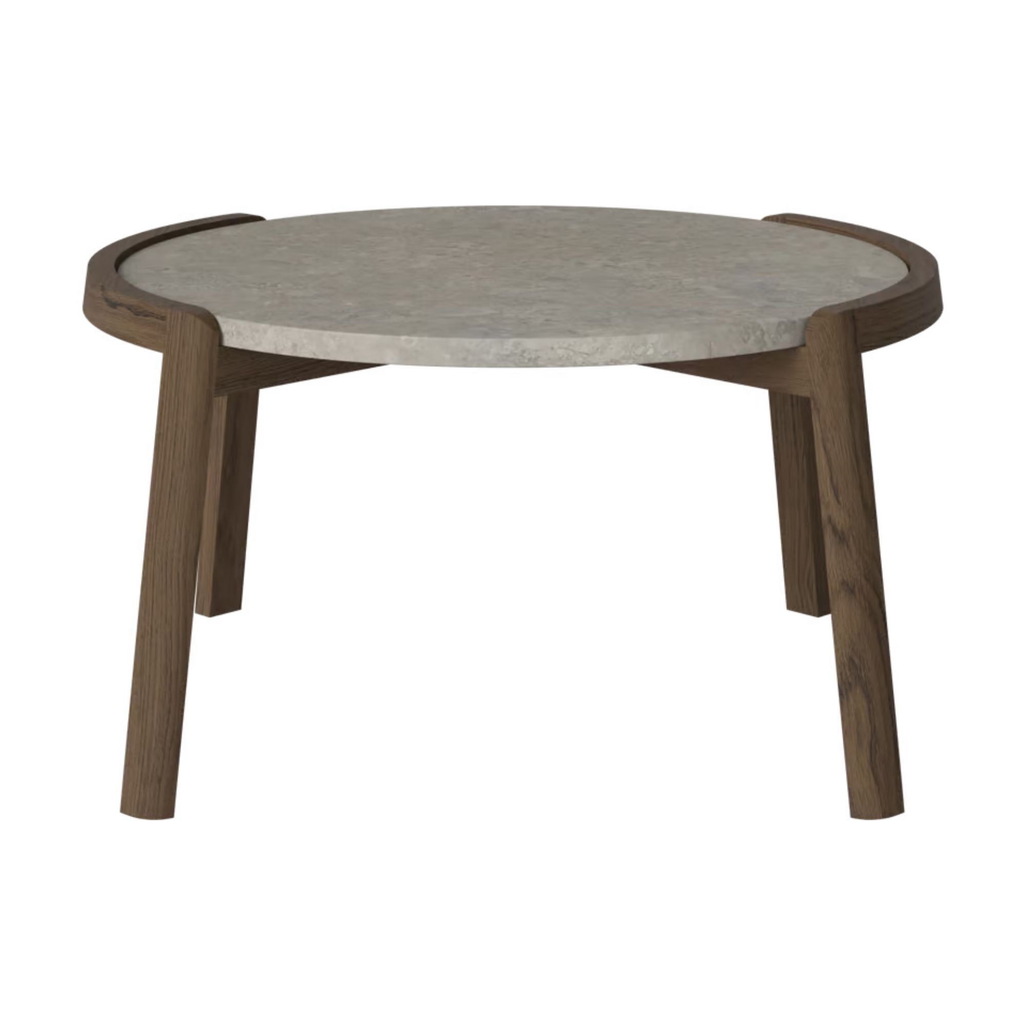 Table basse Bolia MIX - Marbre Grigio Bottarga Ø65 cm