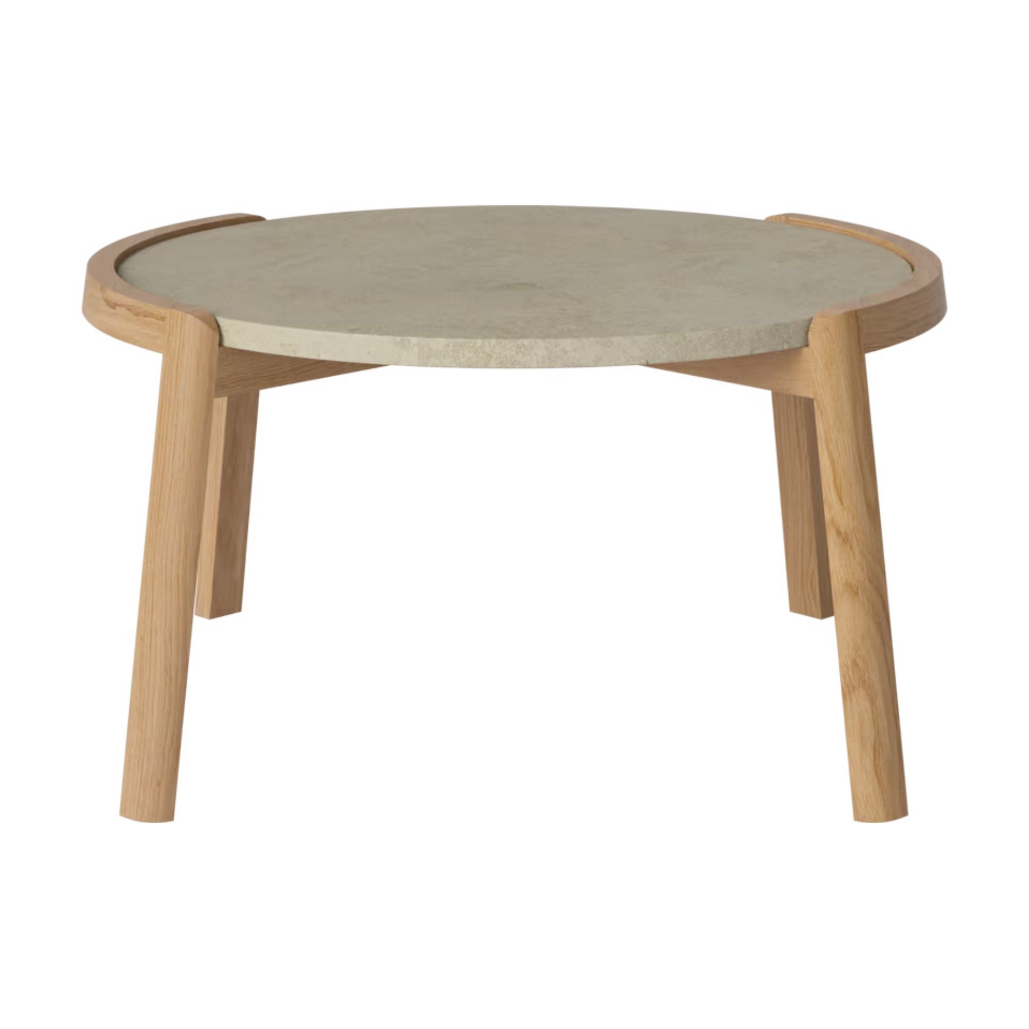 Table basse Bolia MIX - Marbre gris Jura Ø65 cm