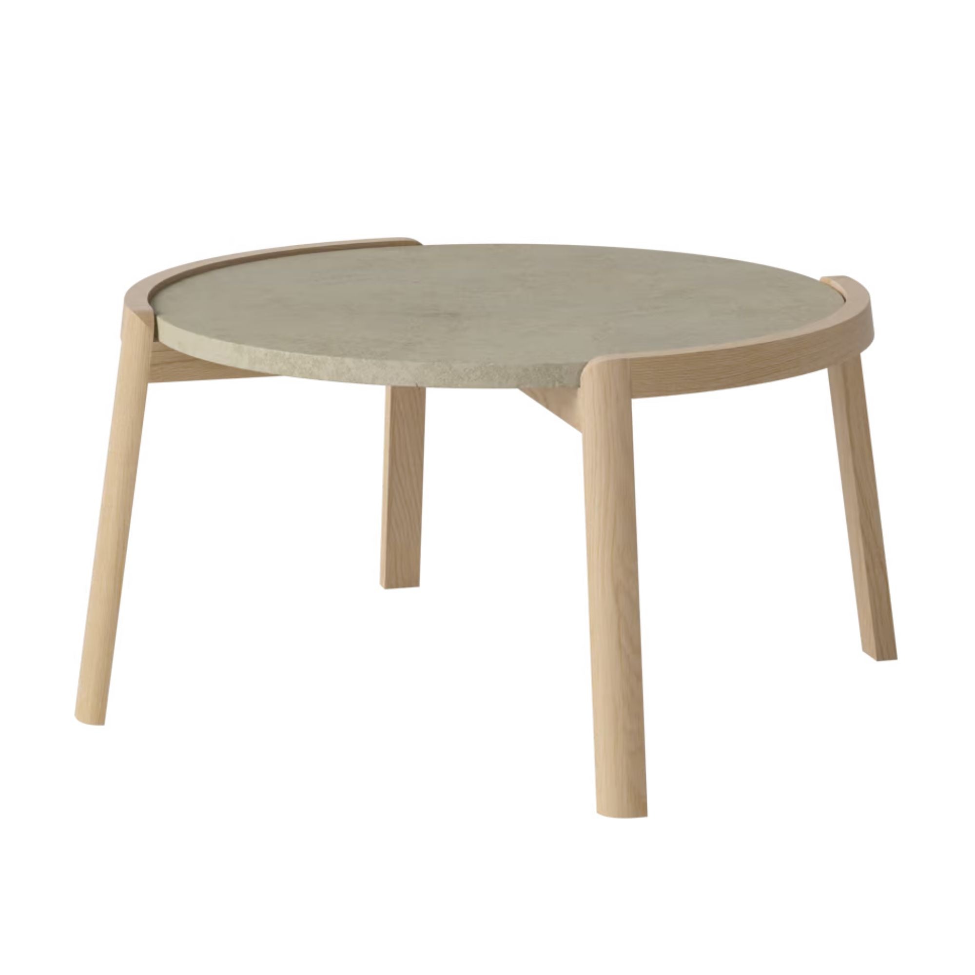 Table basse Bolia MIX - Marbre gris Jura Ø65 cm