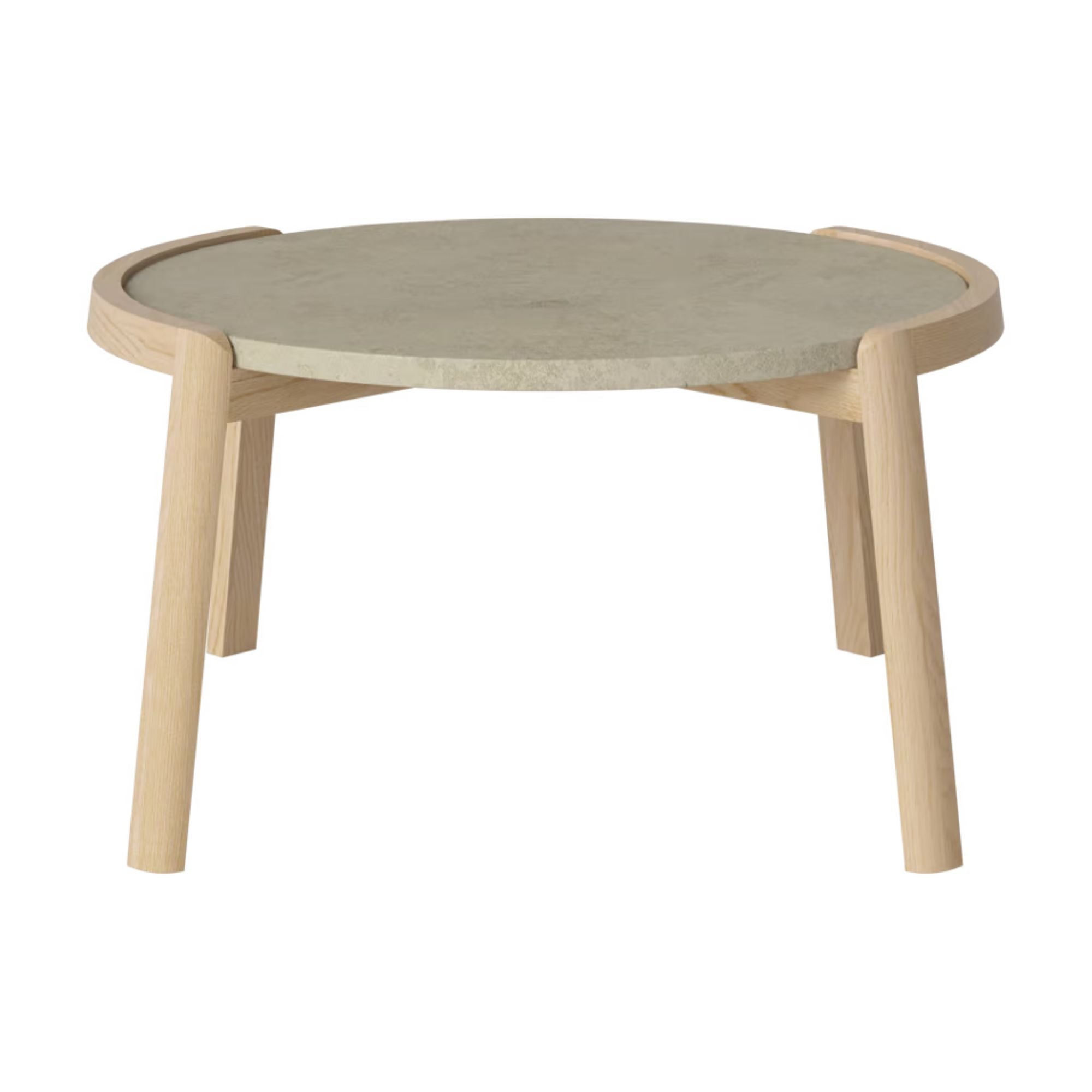 Table basse Bolia MIX - Marbre gris Jura Ø65 cm