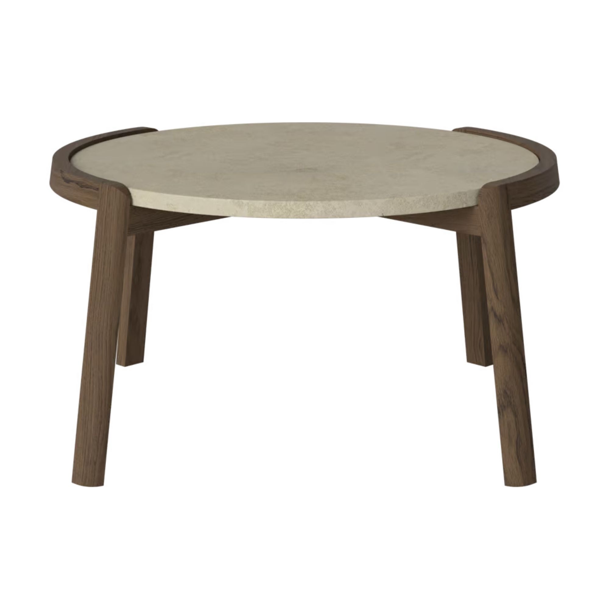 Table basse Bolia MIX - Marbre gris Jura Ø65 cm