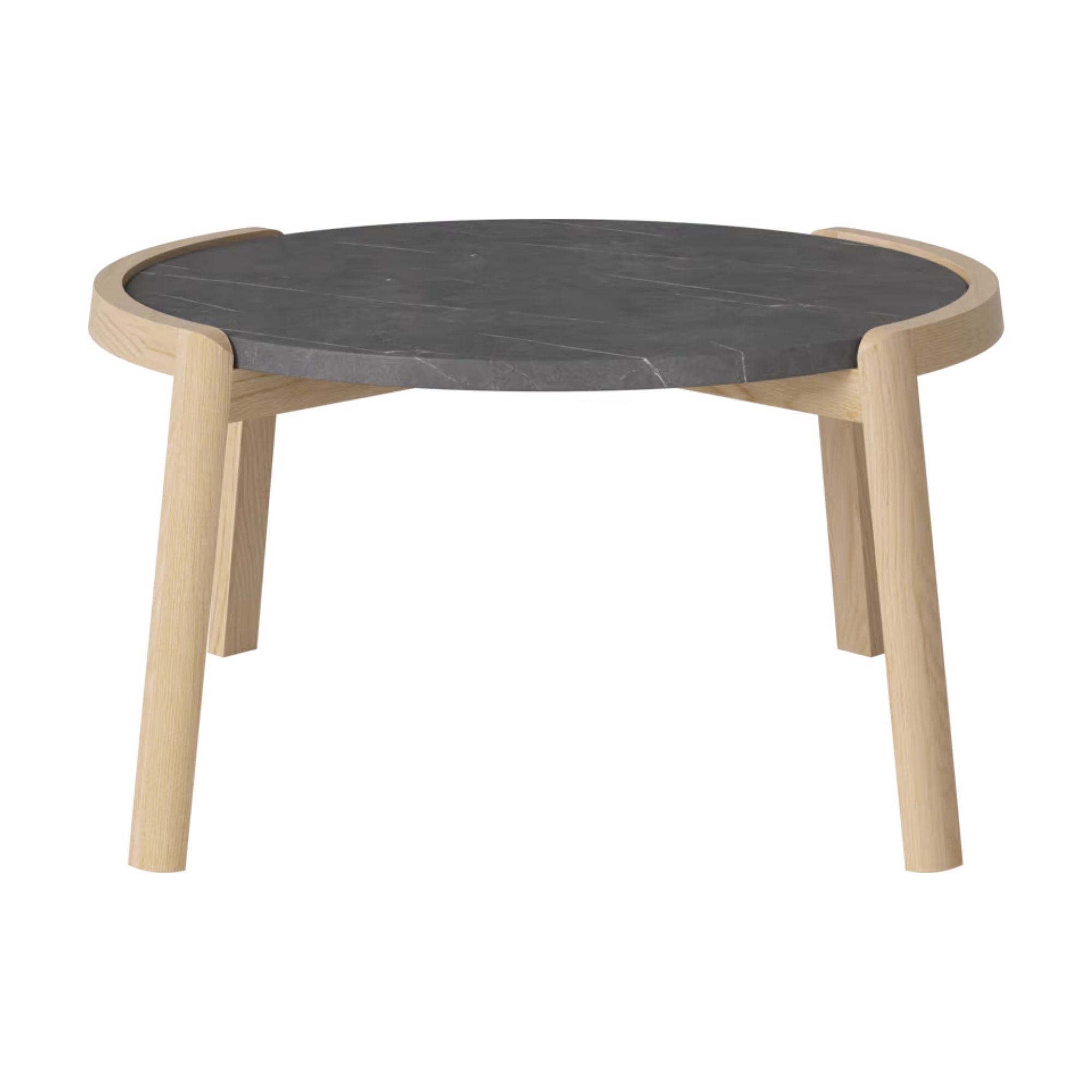 Table basse Bolia MIX - Marbre gris piétra Ø65 cm