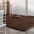 Tapis en laine naturelle Nunamae - Marron